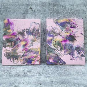 Acrylic Paint Pour Art/Fluid Art/Hand Crafted
